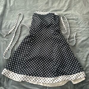 Vintage Black and White Polka Dot Dress Zum Zum Dress by Niki Livas